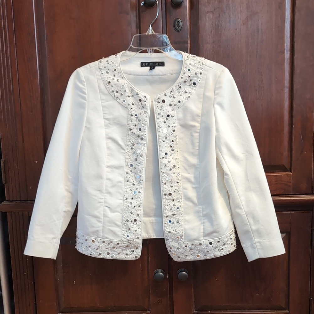 Lafayette 148 New York Jacket with Embellishments